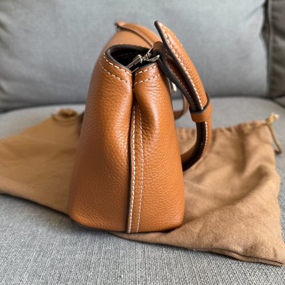 Toteme T-locked brown leather bag - Picture 7 of 12